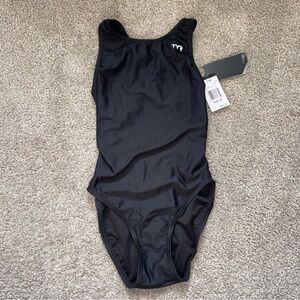 TYR Solid Black Maxfit Swimsuit